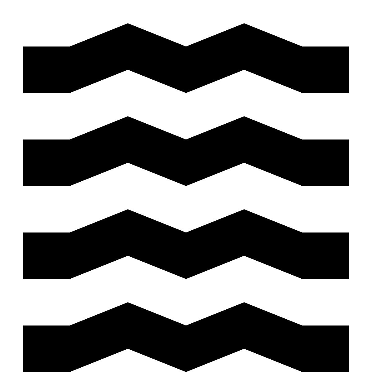 tiny glyph style 海浪 icon