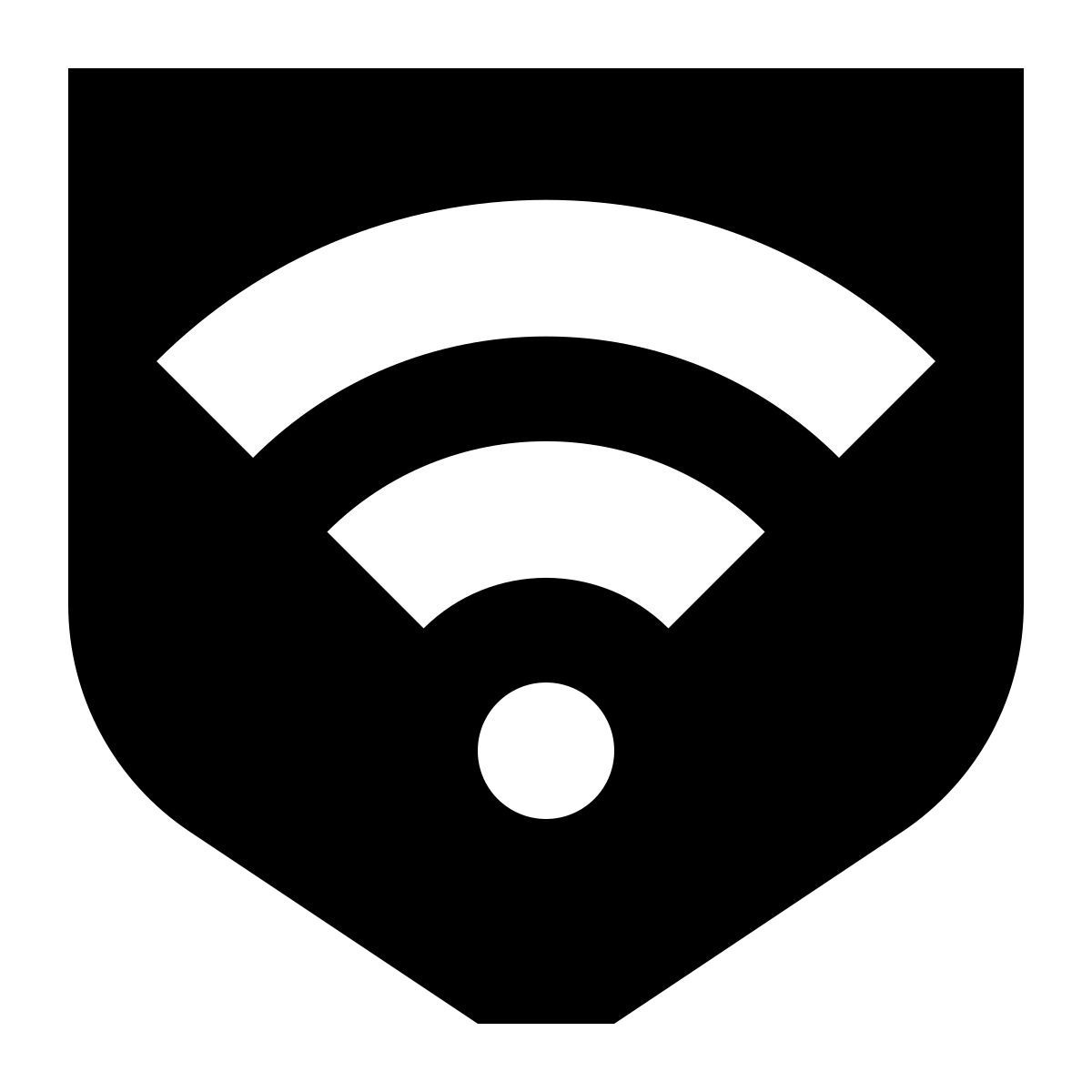 tiny glyph style security wi fi icon