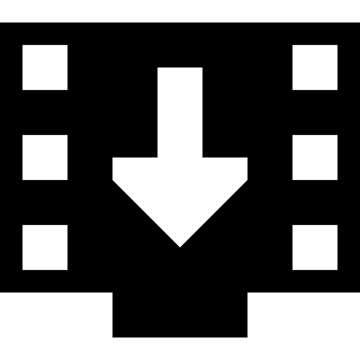 tiny glyph style enviar fotogramas icon