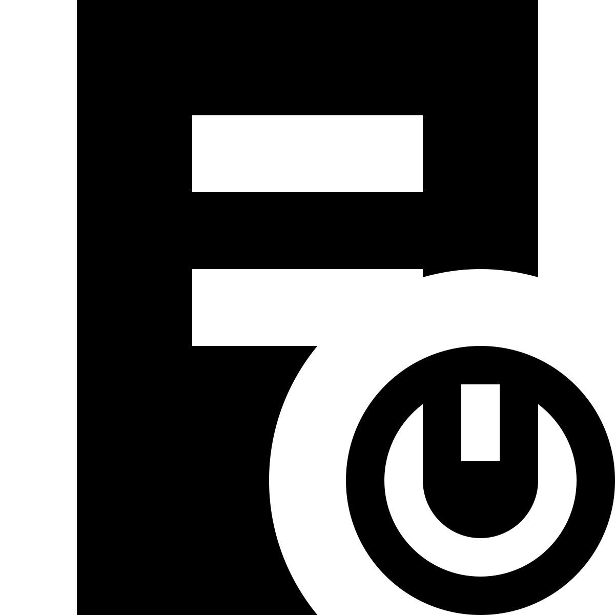 tiny glyph style arresto del server icon