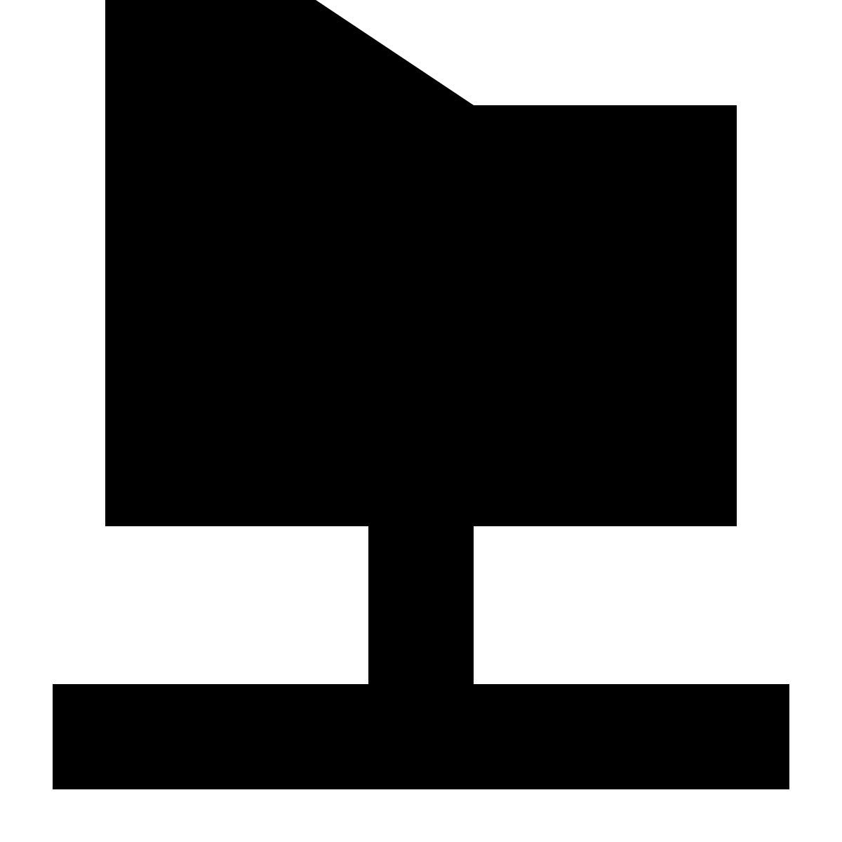 tiny glyph style shared folder icon
