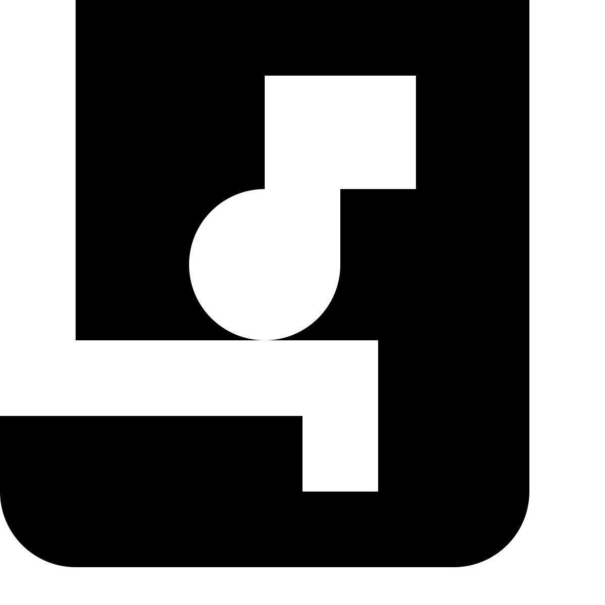tiny glyph style música da folha icon