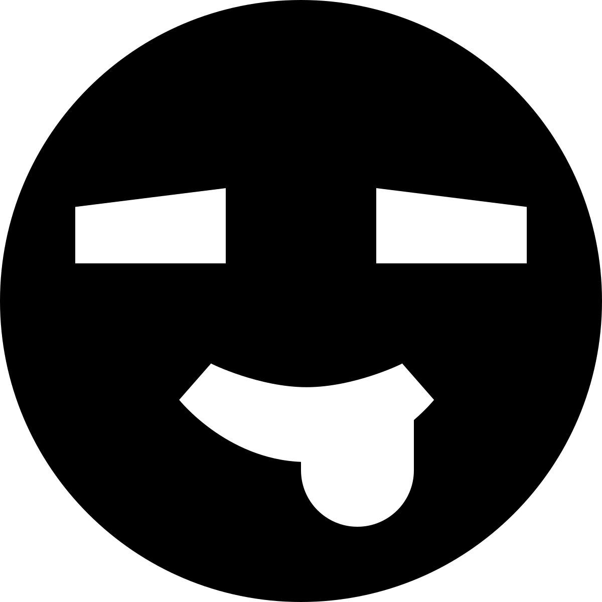 tiny glyph style schocker emoji icon