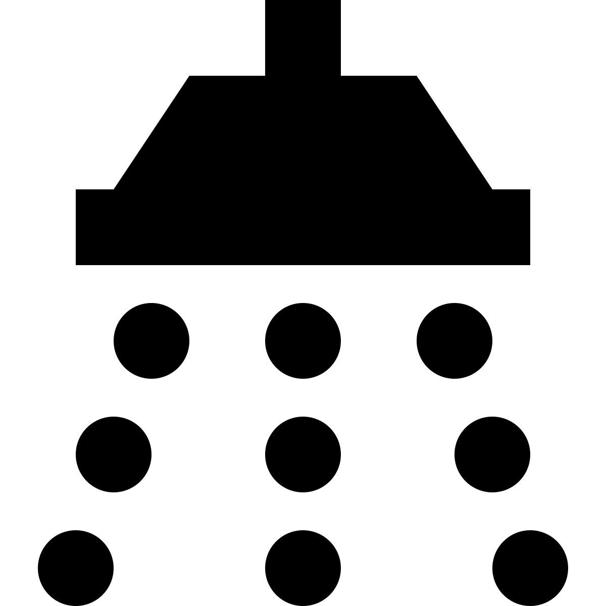 tiny glyph style shower icon