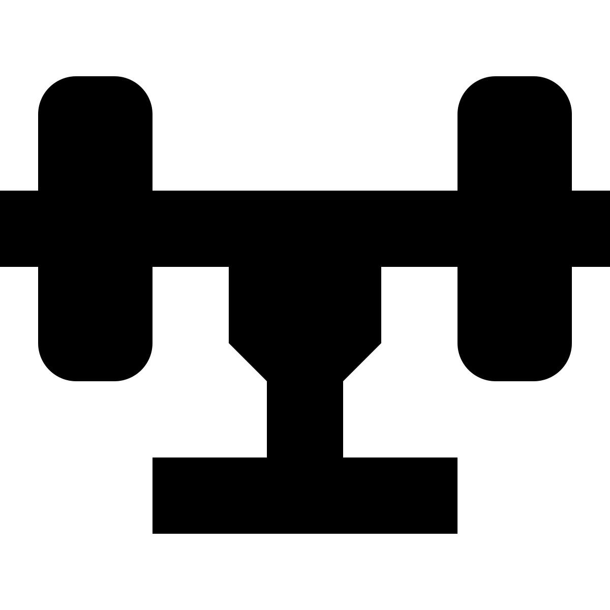 tiny glyph style skateboard truck icon