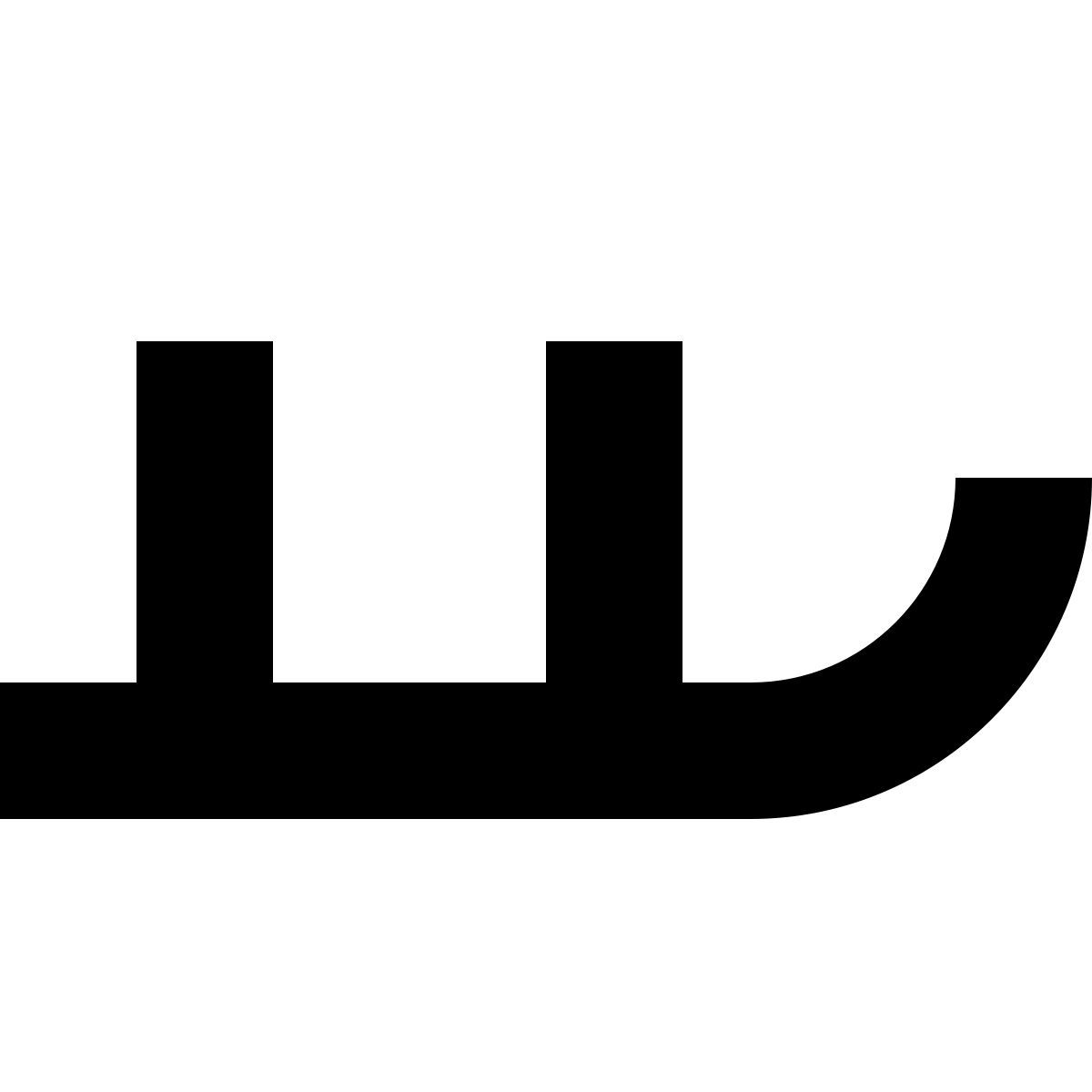 tiny glyph style jet ski icon