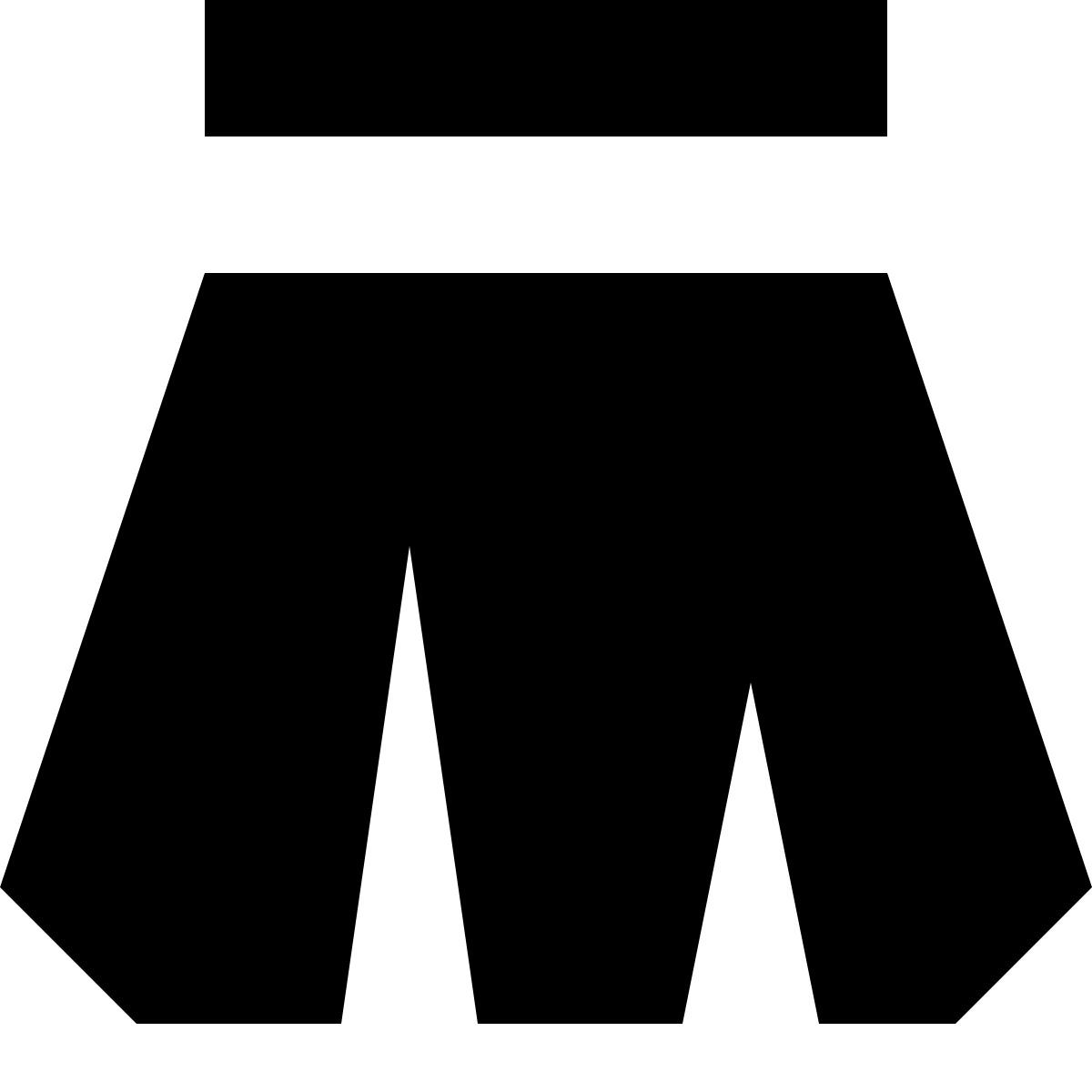 tiny glyph style falda icon