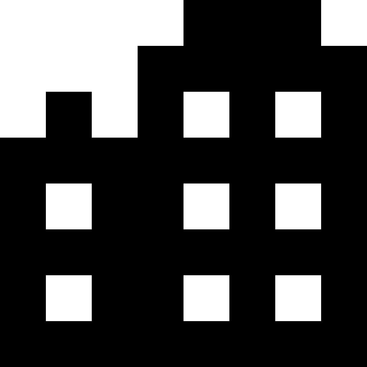 tiny glyph style arranha céus icon