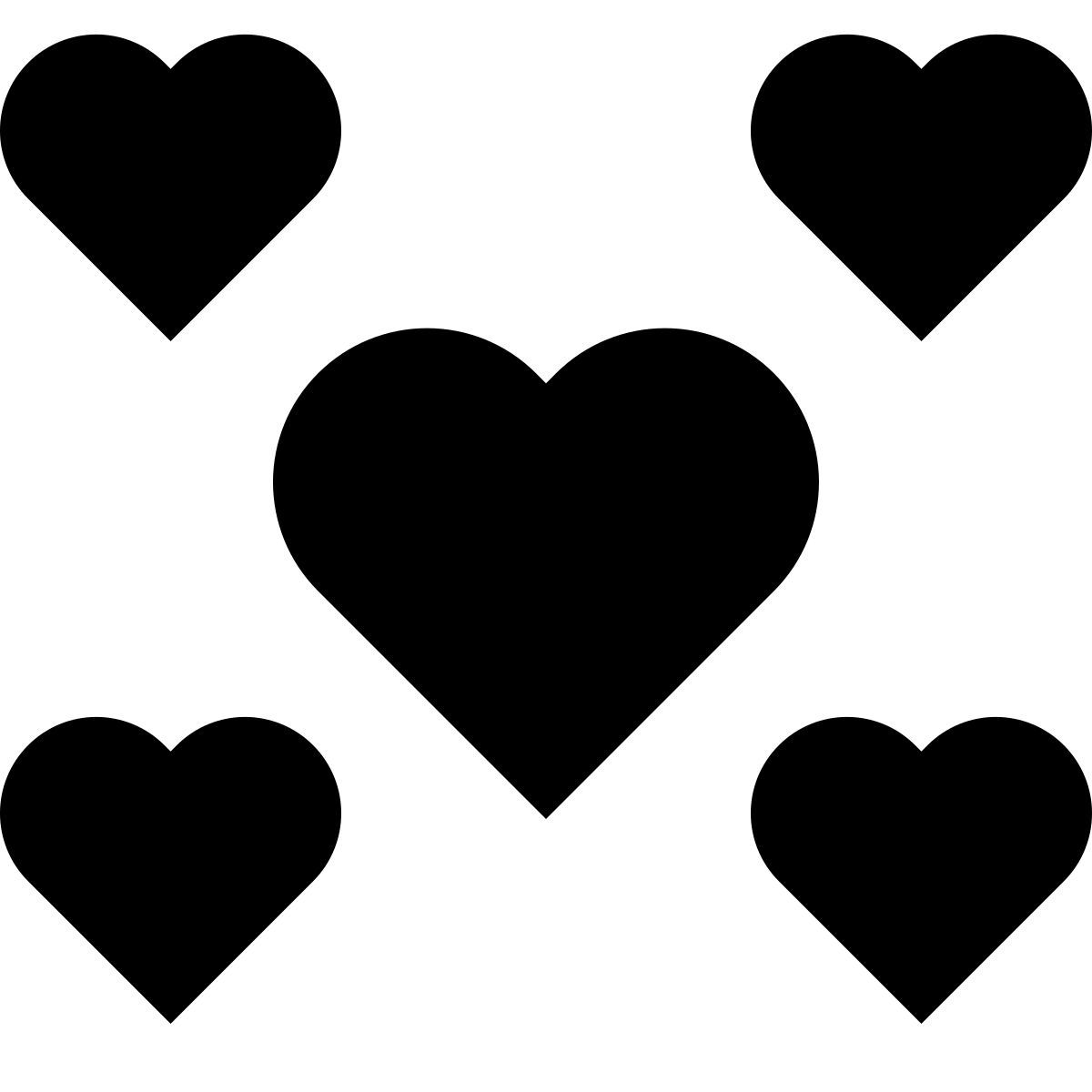 tiny glyph style 작은 마음 icon