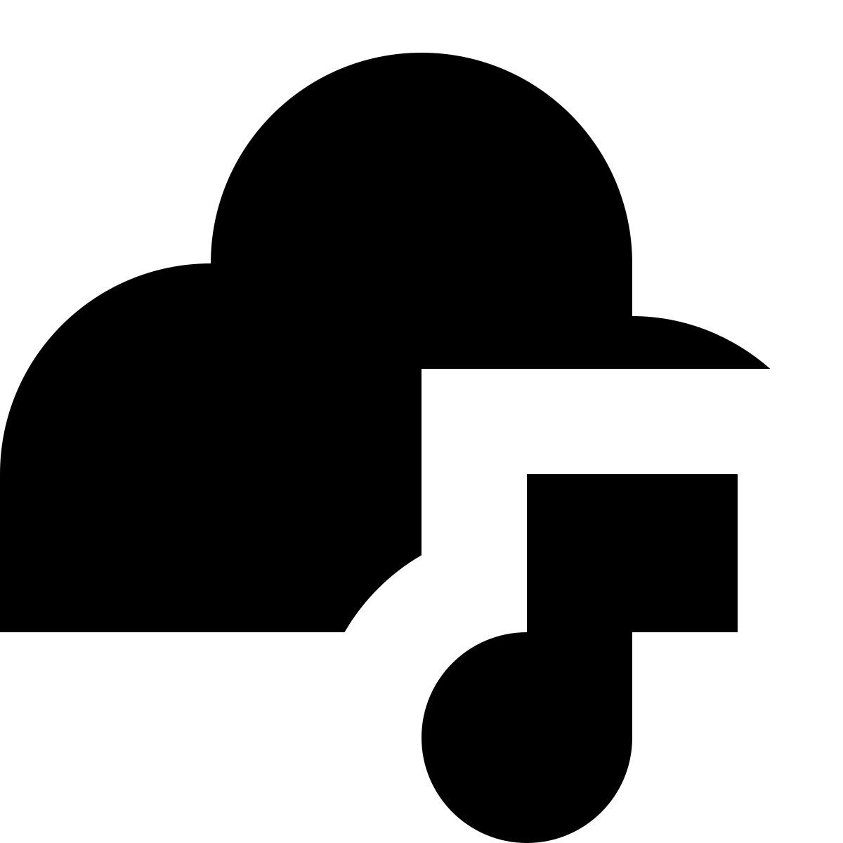 tiny glyph style sound cloud icon