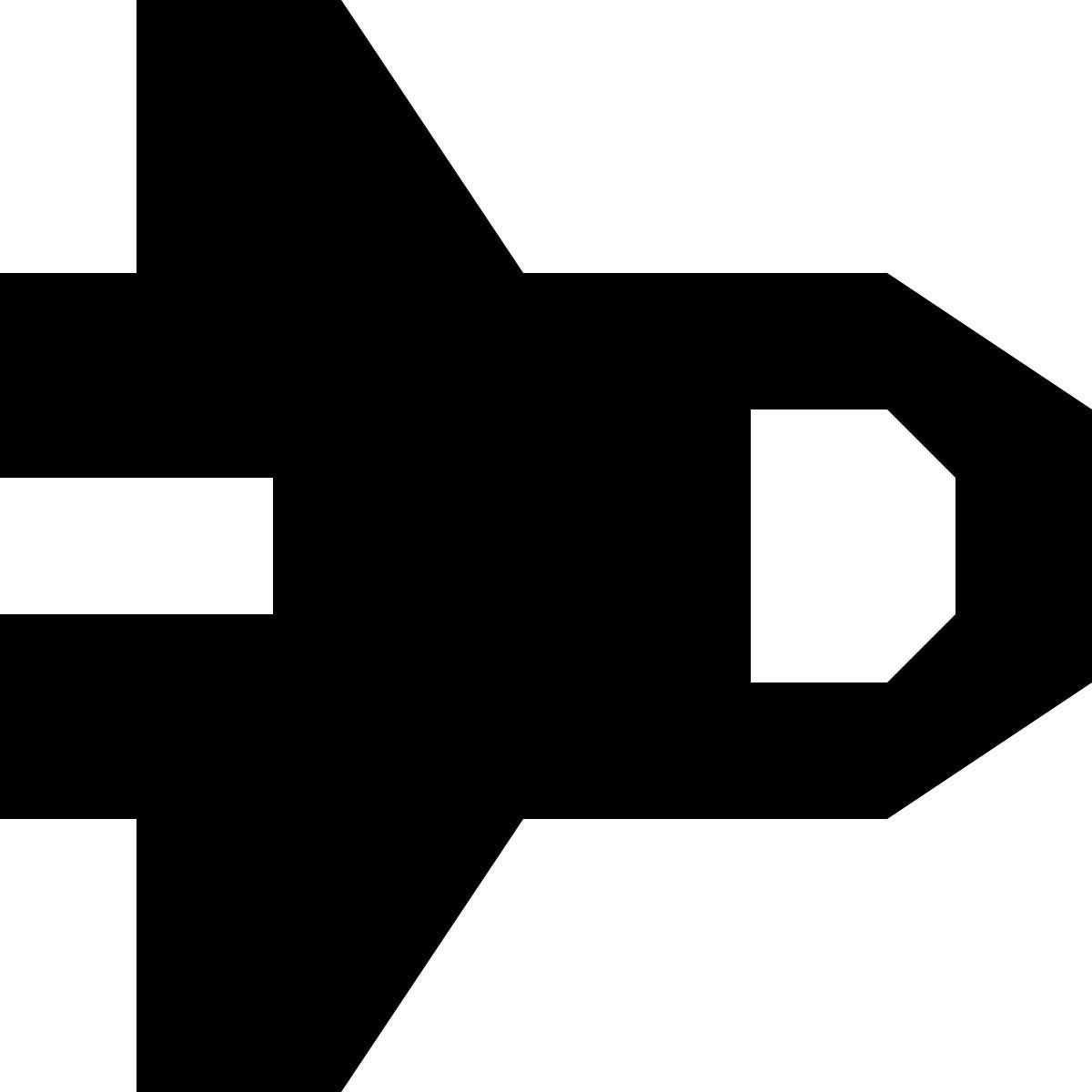 tiny glyph style space shuttle icon