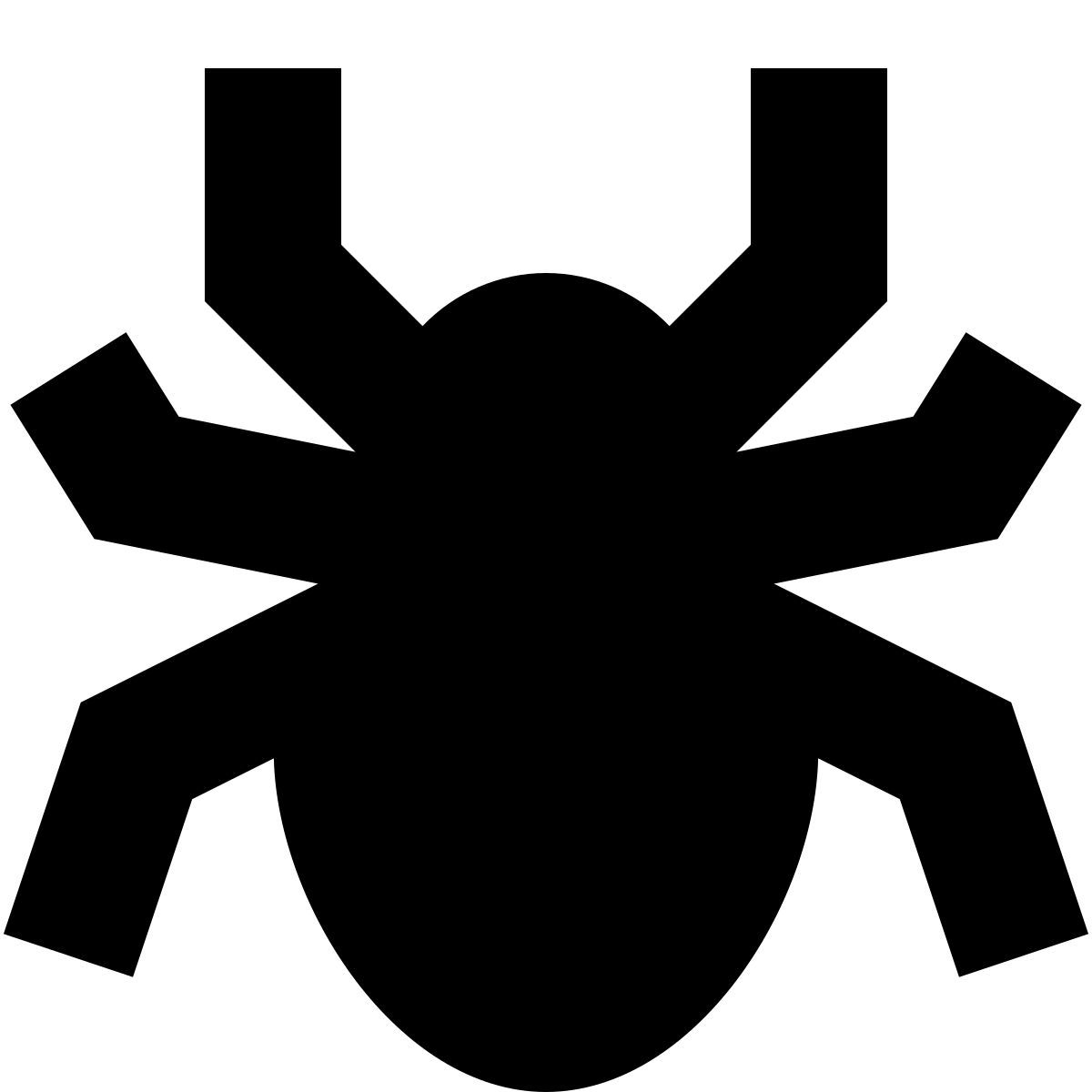 tiny glyph style araignée icon