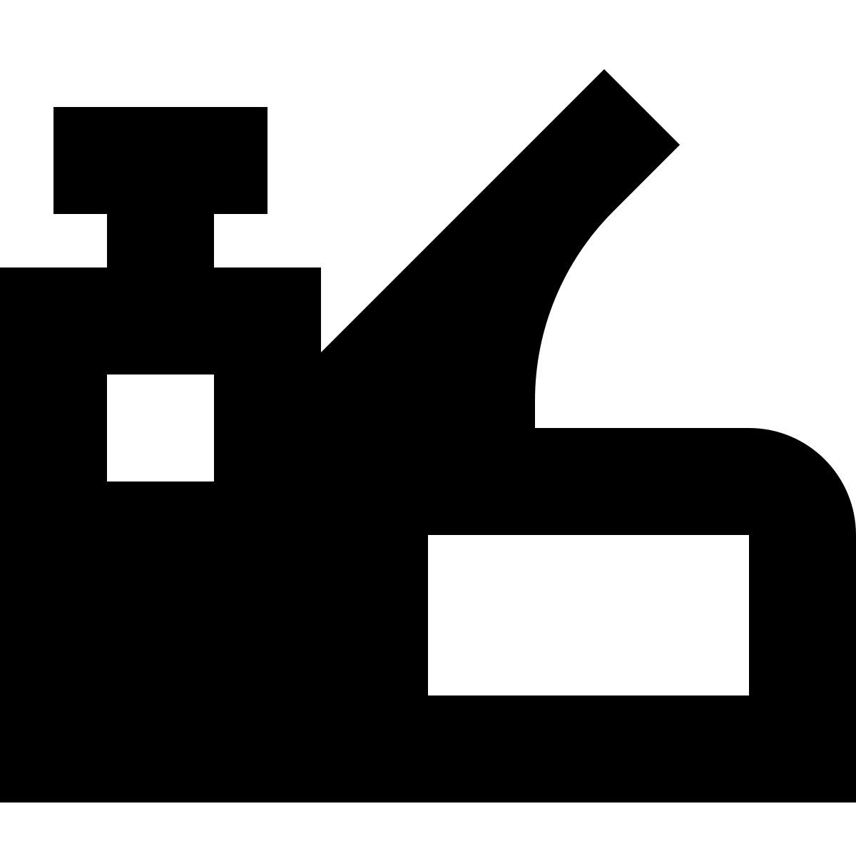 tiny glyph style pistola sparachiodi icon