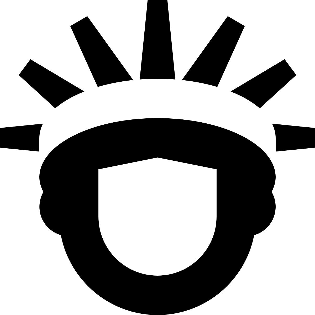 tiny glyph style statue de la liberté icon