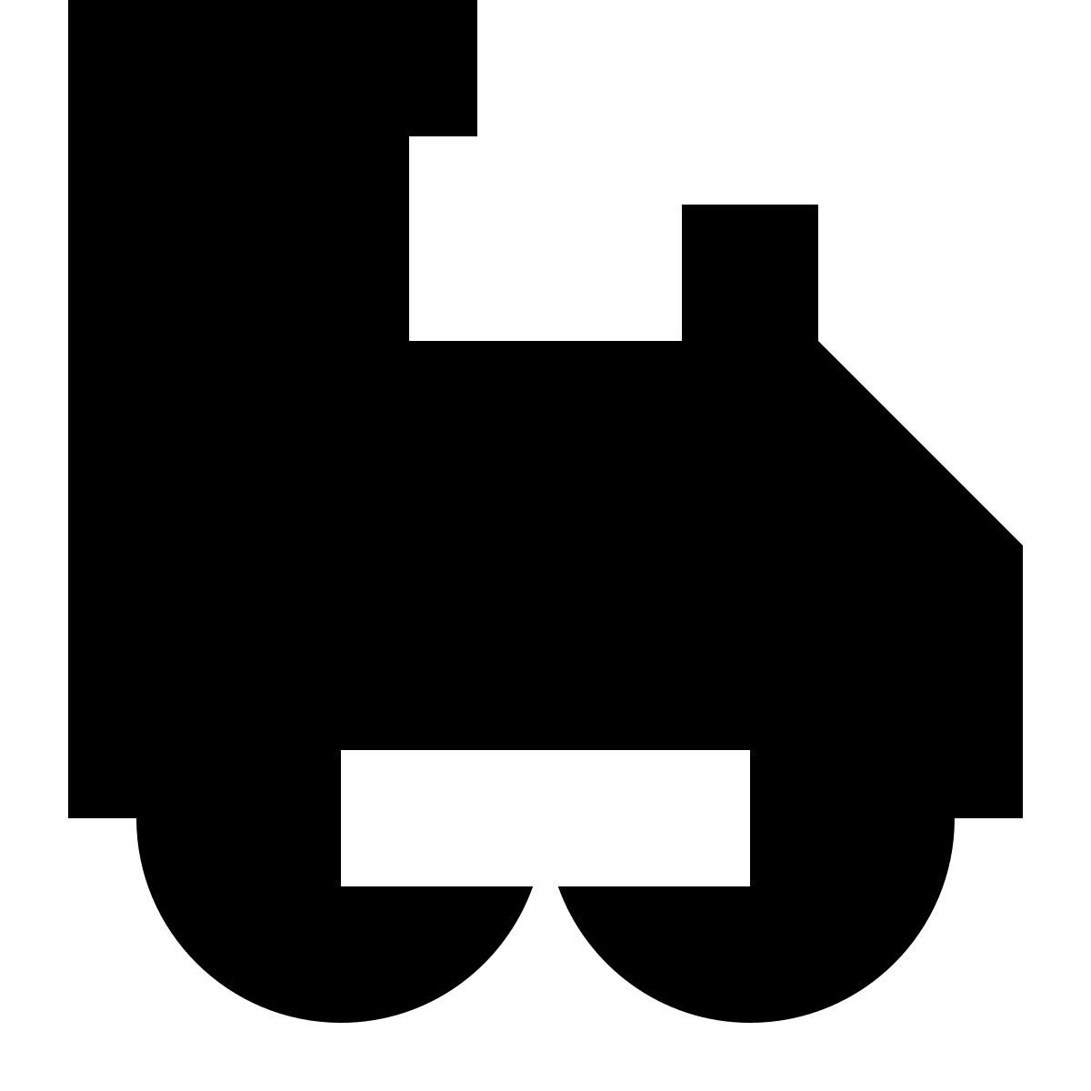 tiny glyph style steam engine icon