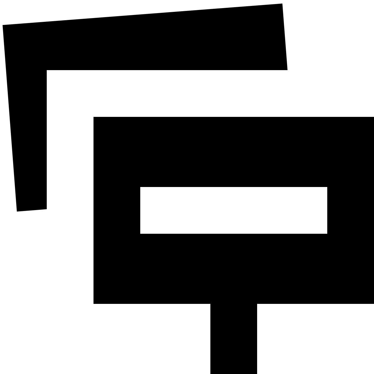 tiny glyph style streik icon