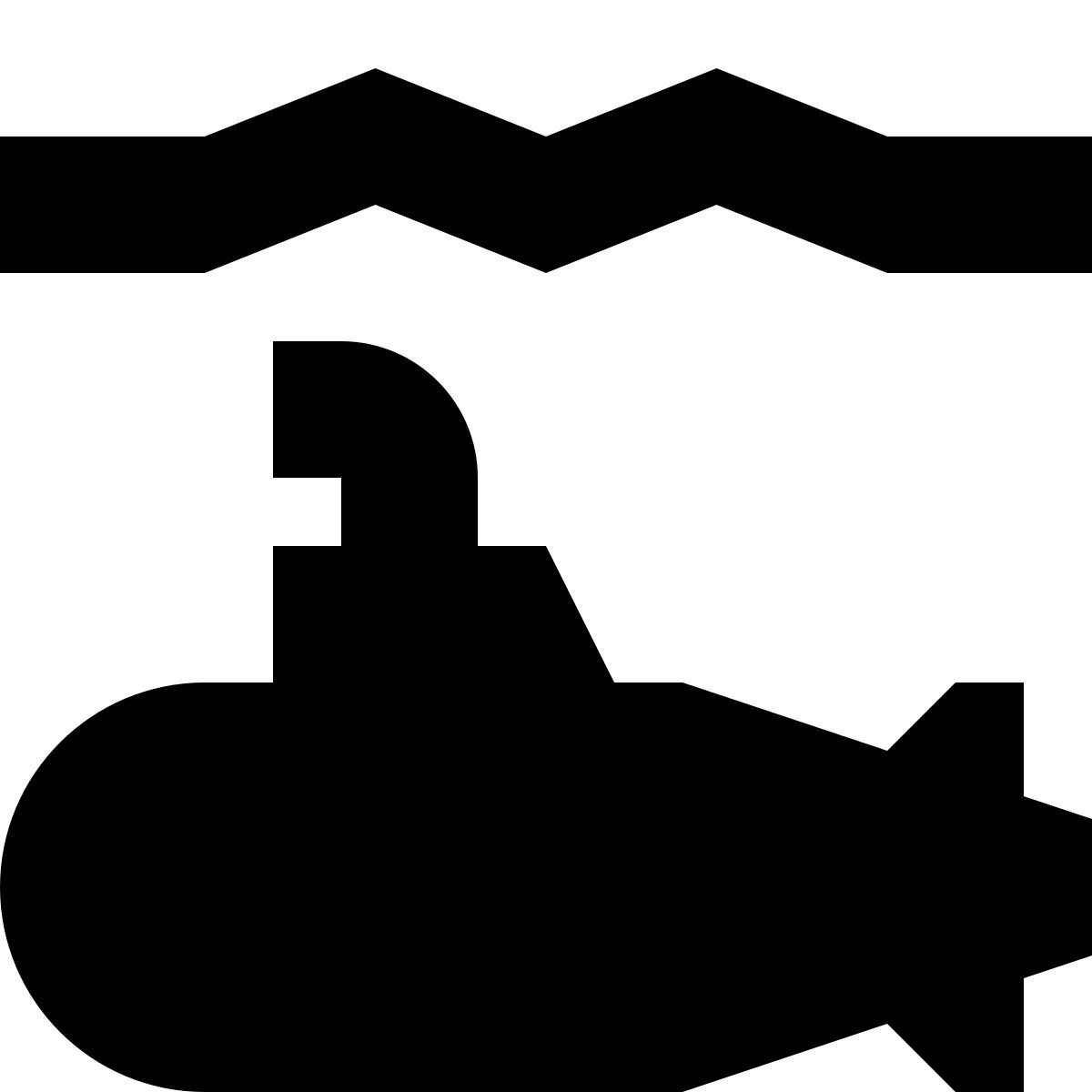 tiny glyph style submarino icon