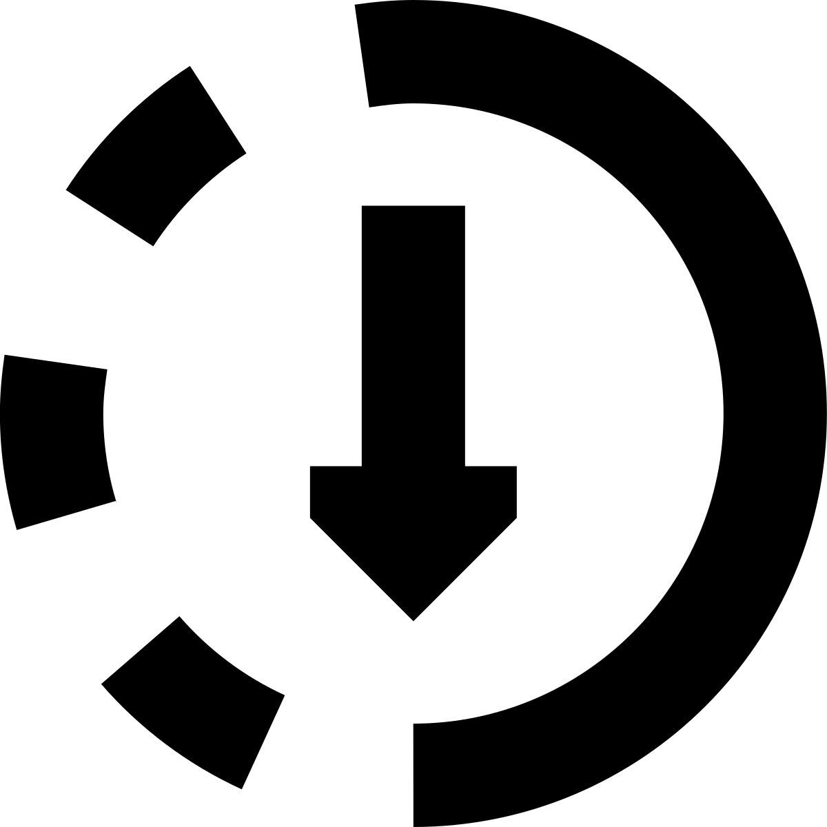 tiny glyph style submit progress icon