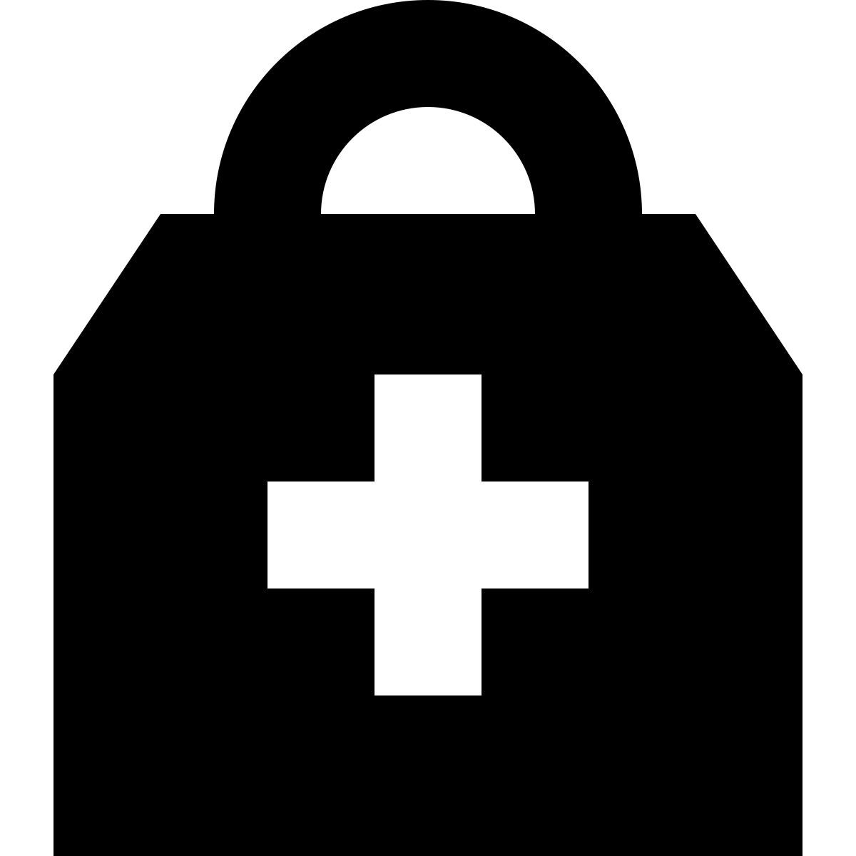 tiny glyph style maleta de primeiros socorros icon