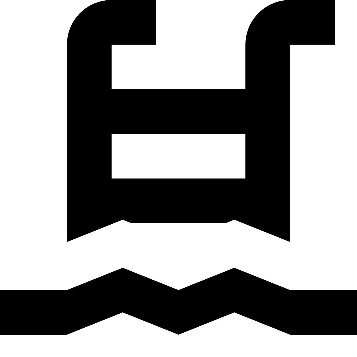 tiny glyph style piscina icon