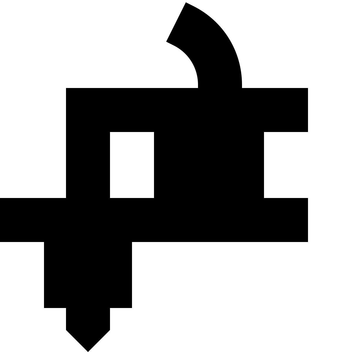 tiny glyph style 문신 기계 icon