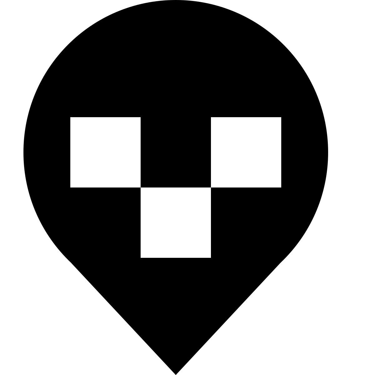tiny glyph style taxi location icon