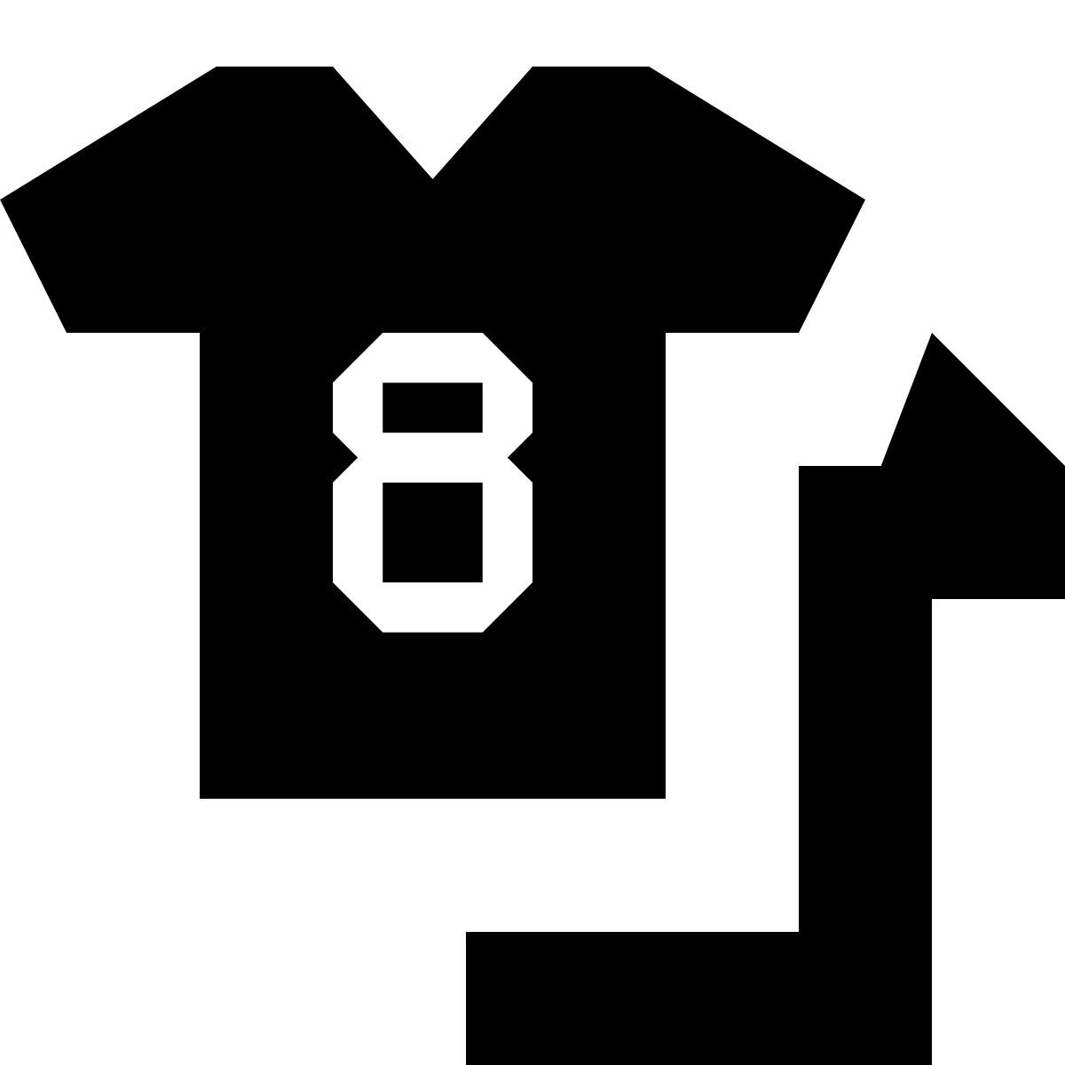 tiny glyph style sports teams icon