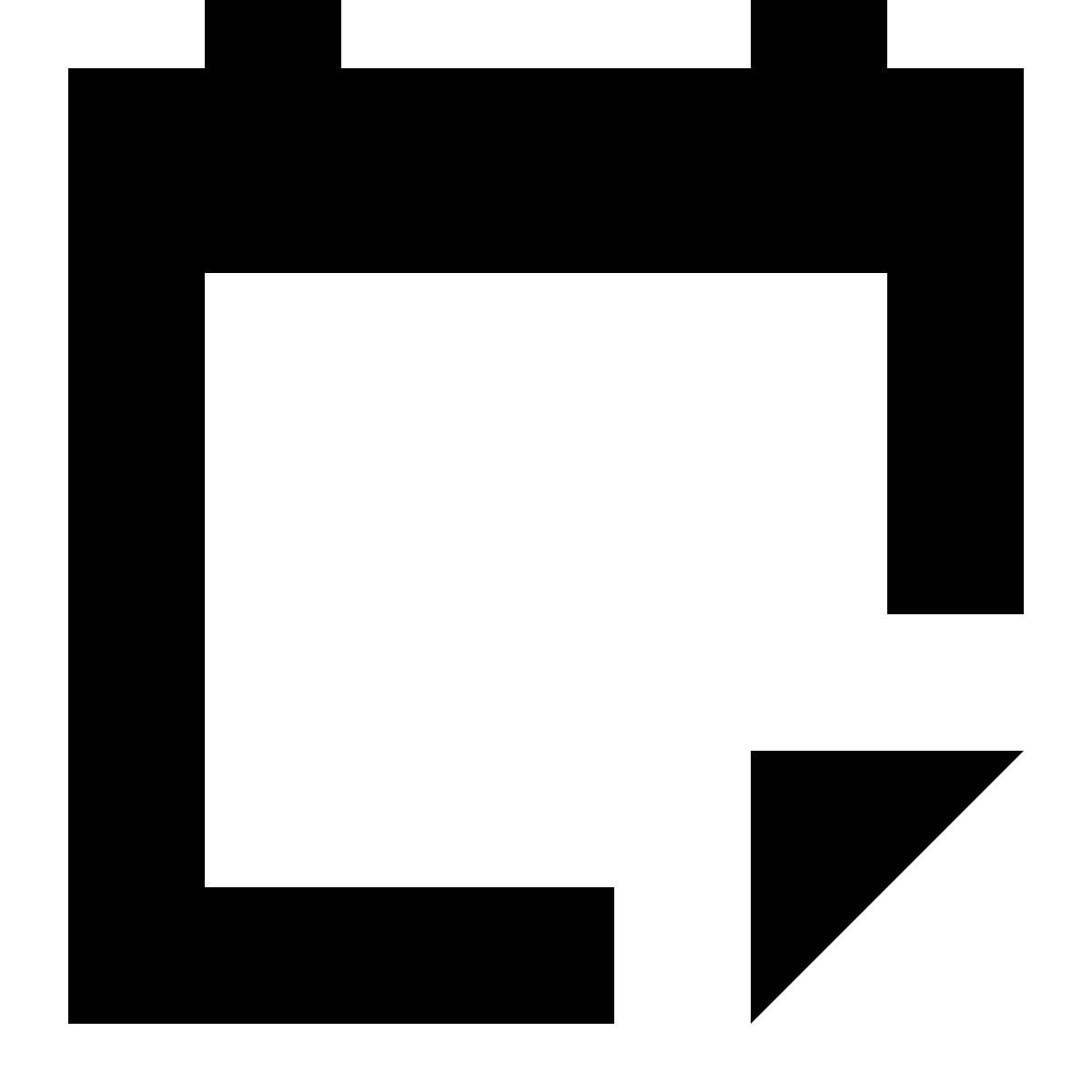 tiny glyph style 撕下日历 icon