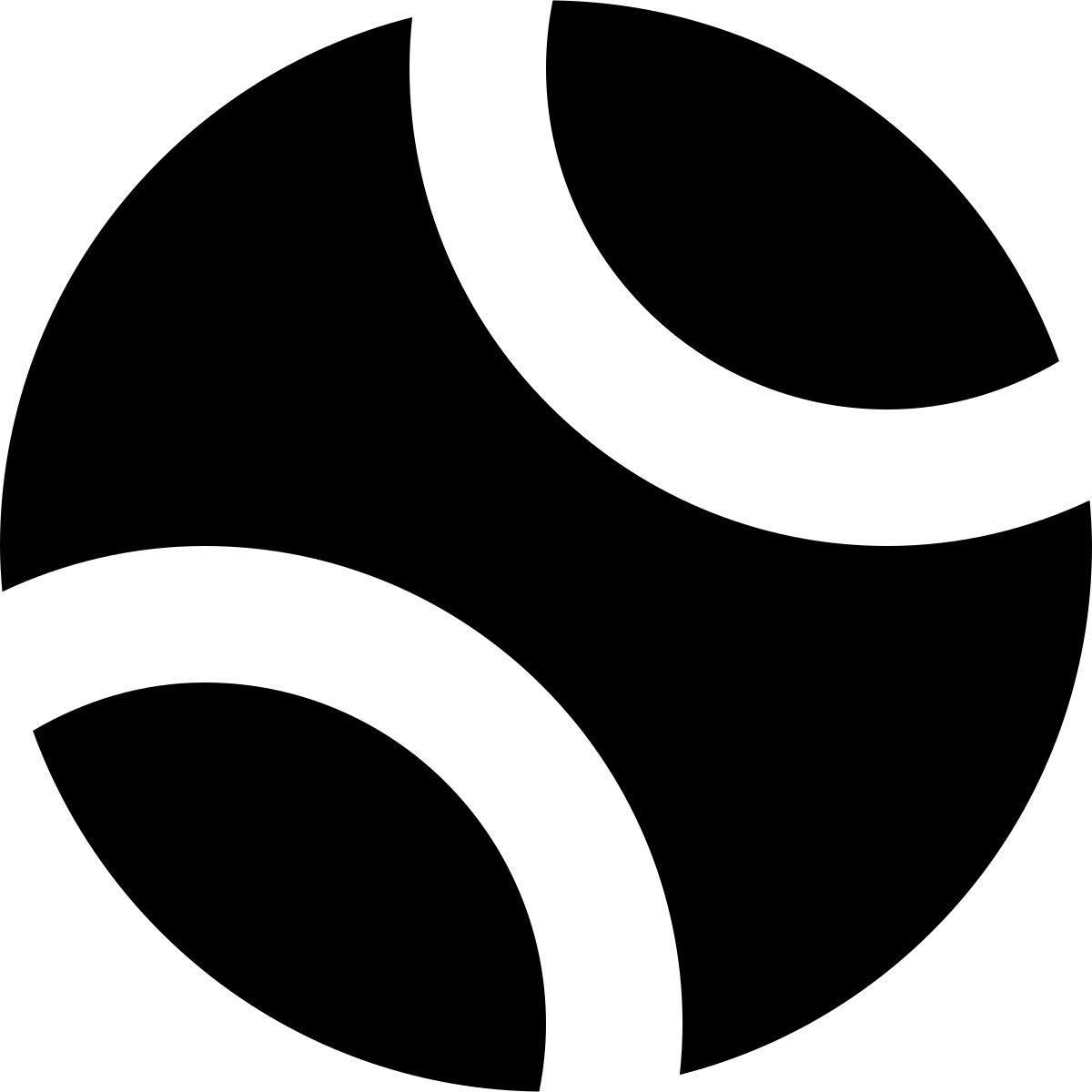 tiny glyph style bola de tênis icon