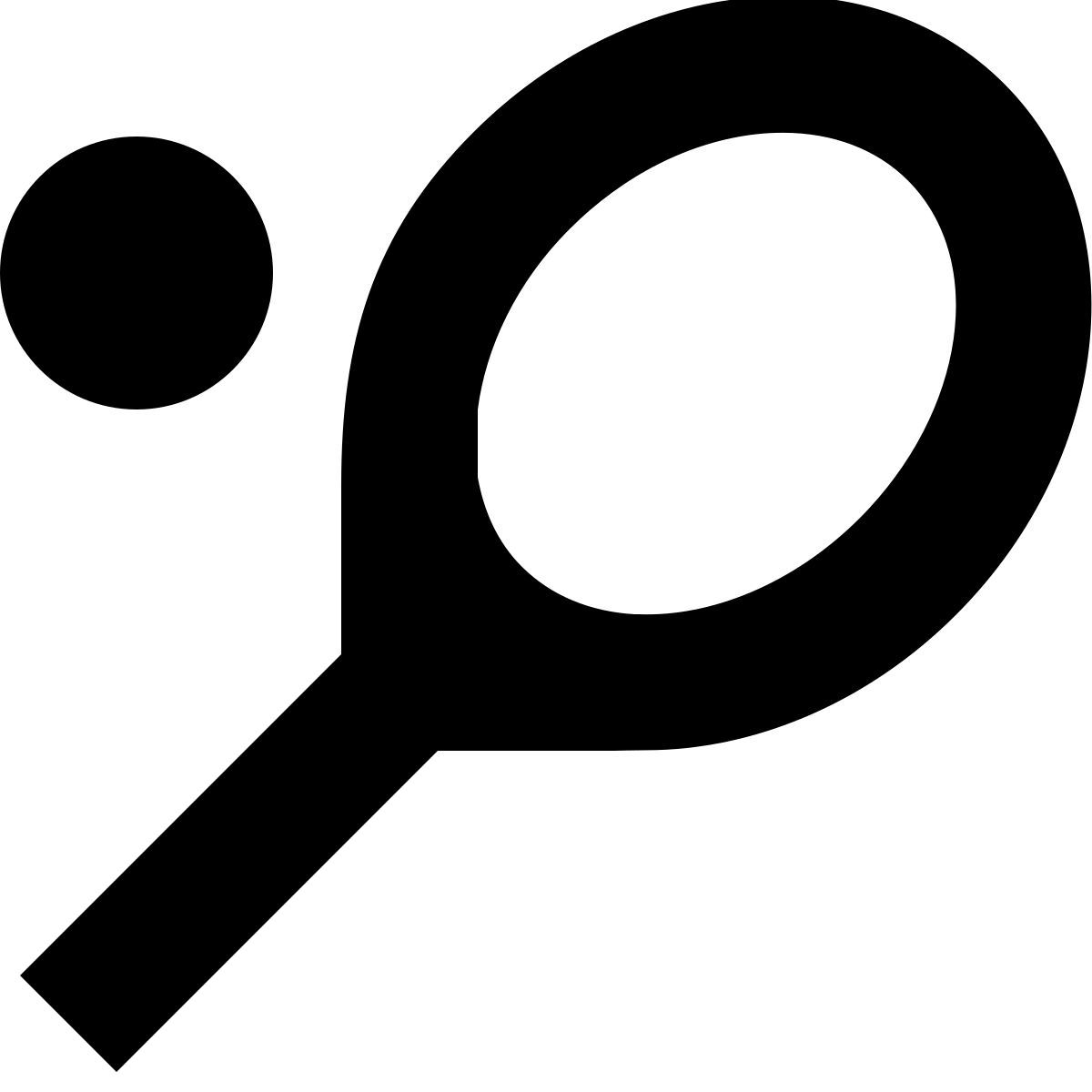 tiny glyph style tennis icon