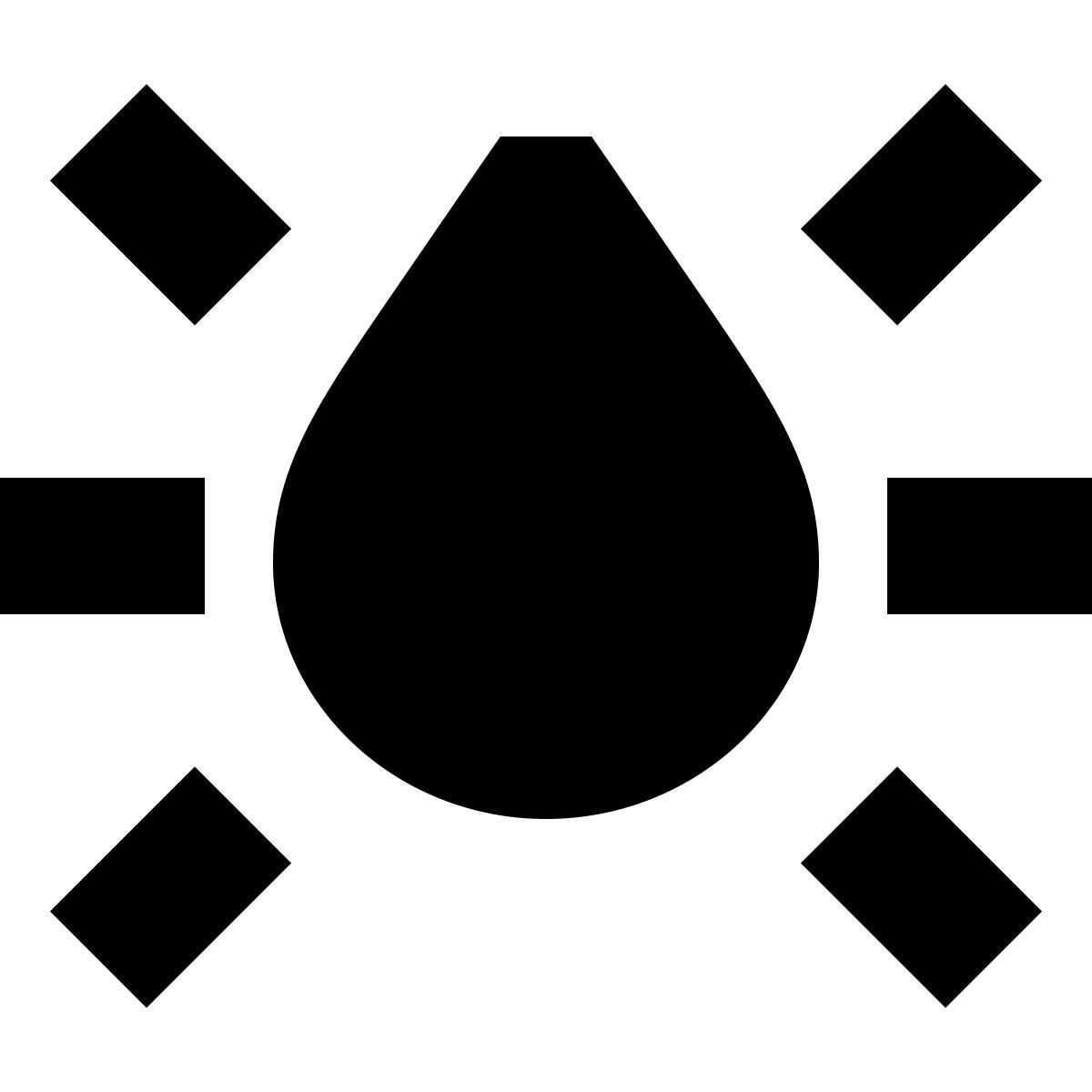 tiny glyph style 갈증 icon