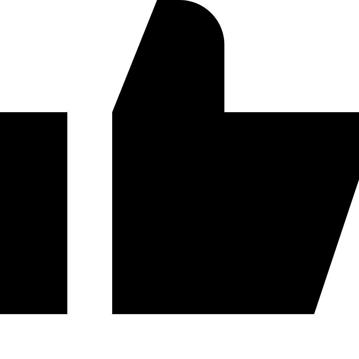 tiny glyph style pouce en l'air icon