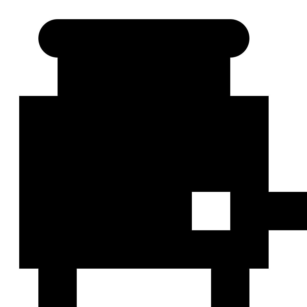 tiny glyph style тостер icon
