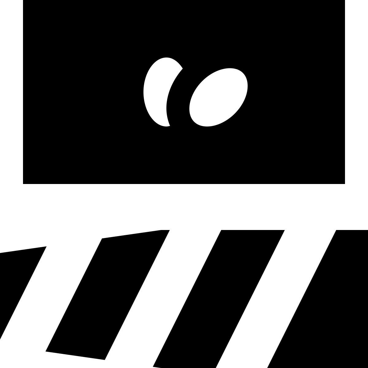tiny glyph style 담배 주머니 icon