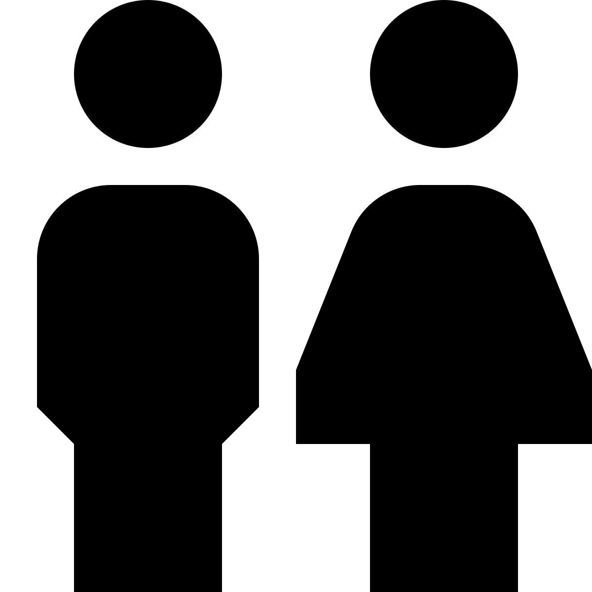 tiny glyph style 화장실 icon