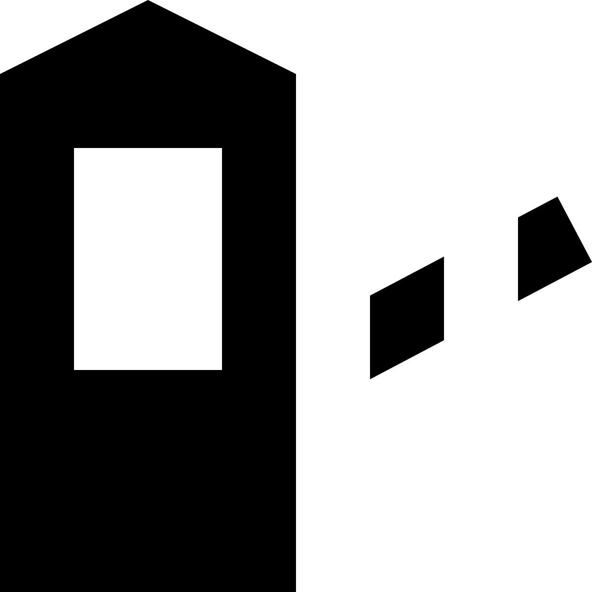 tiny glyph style cabina de peaje icon