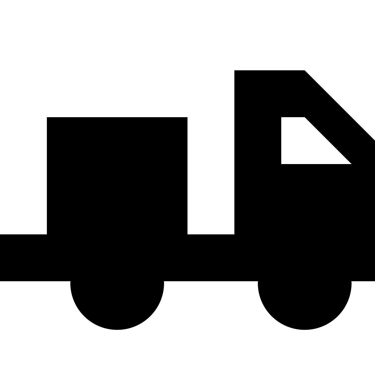 tiny glyph 风格 带拖车的拖车 图标