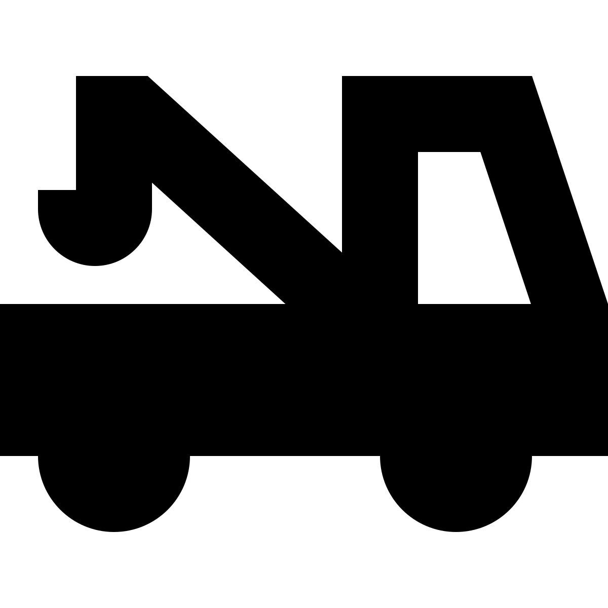 tiny glyph style 拖车 icon