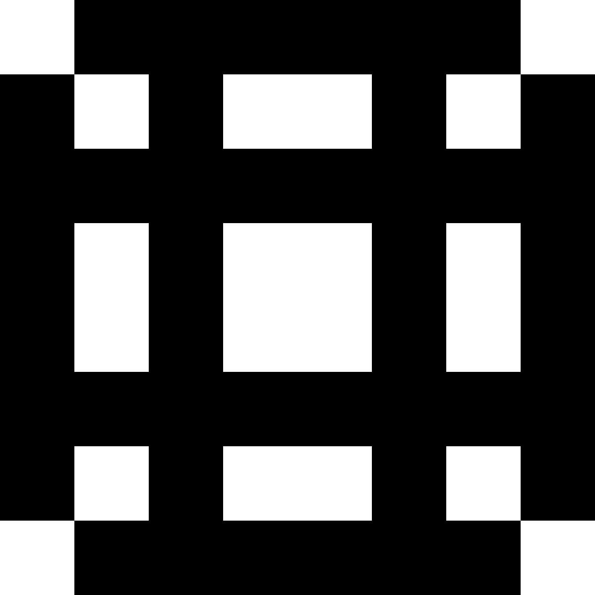 tiny glyph style 轨道交会 icon