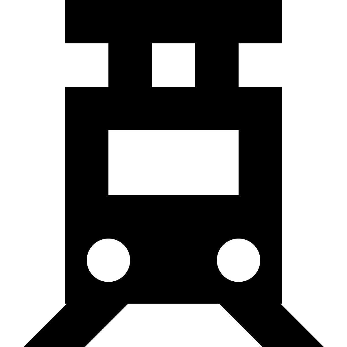 tiny glyph style tram icon