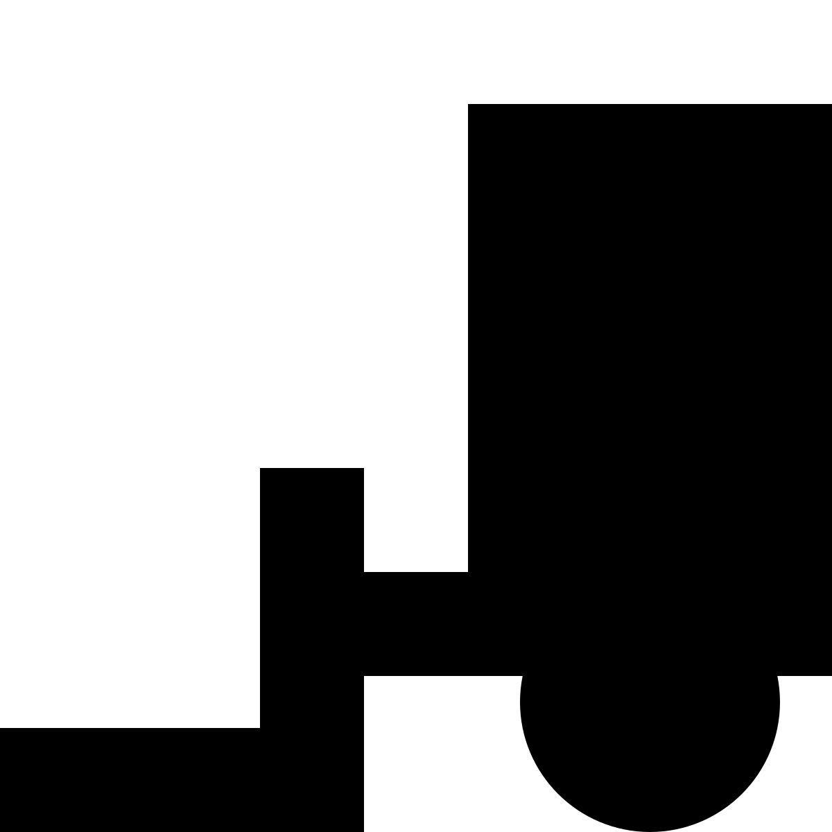 tiny glyph style caminhão elevador icon