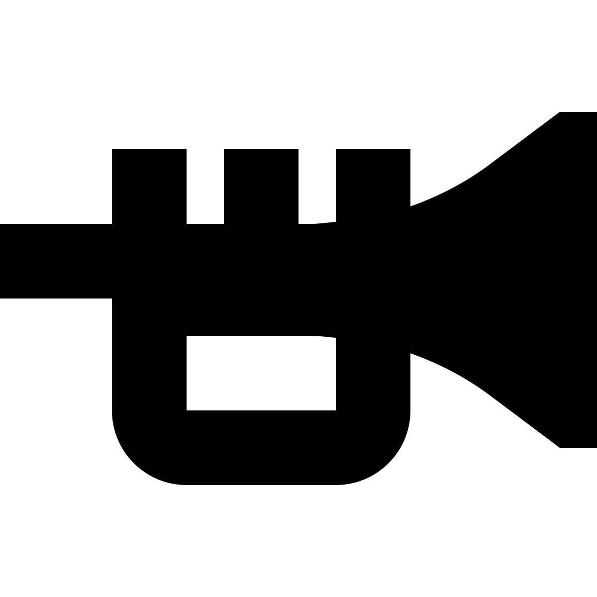 tiny glyph style trompeta icon