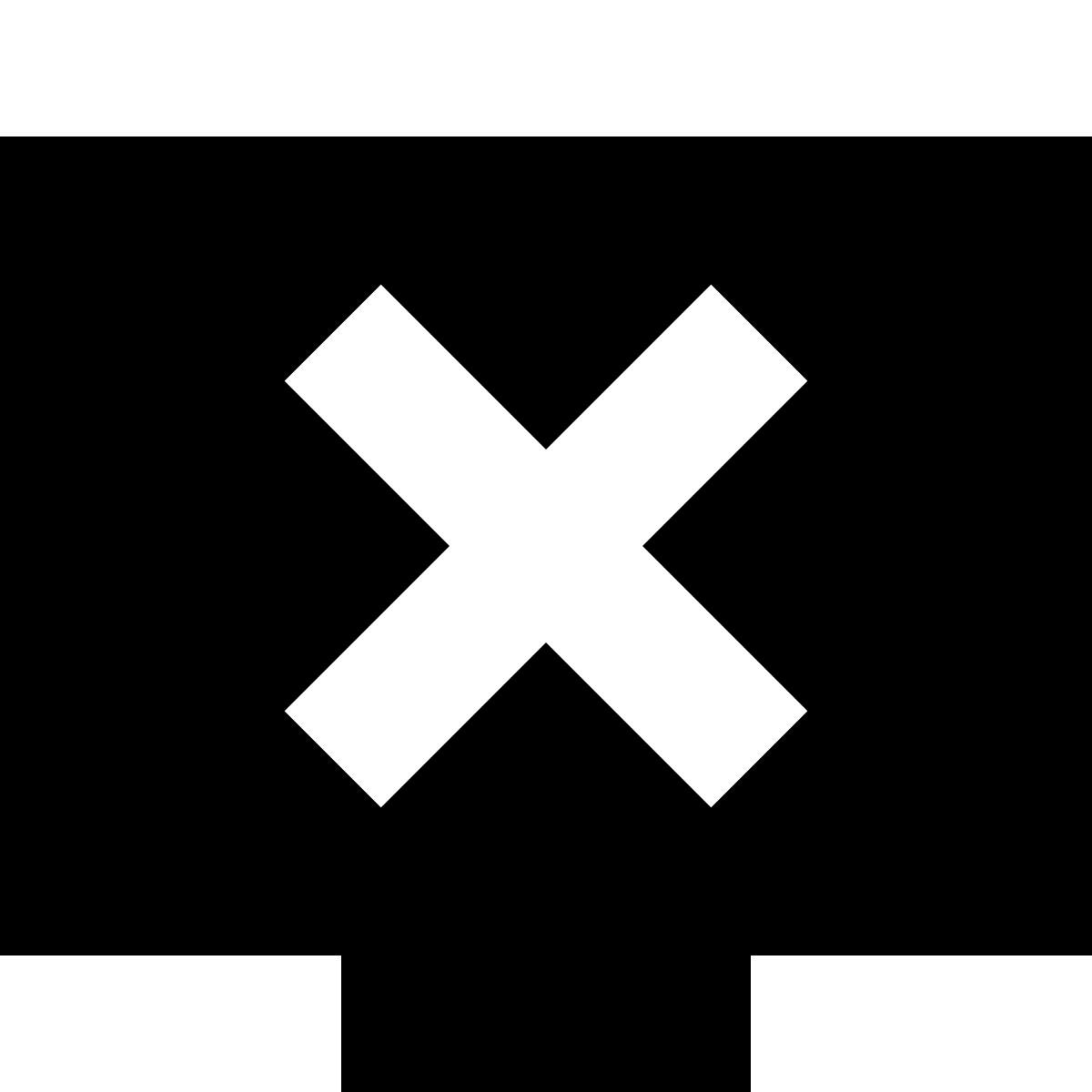 tiny glyph style fernseher ausschalten icon