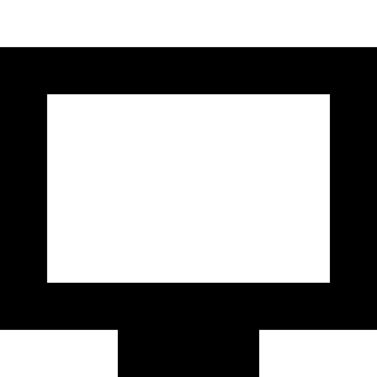 tiny glyph style tv icon