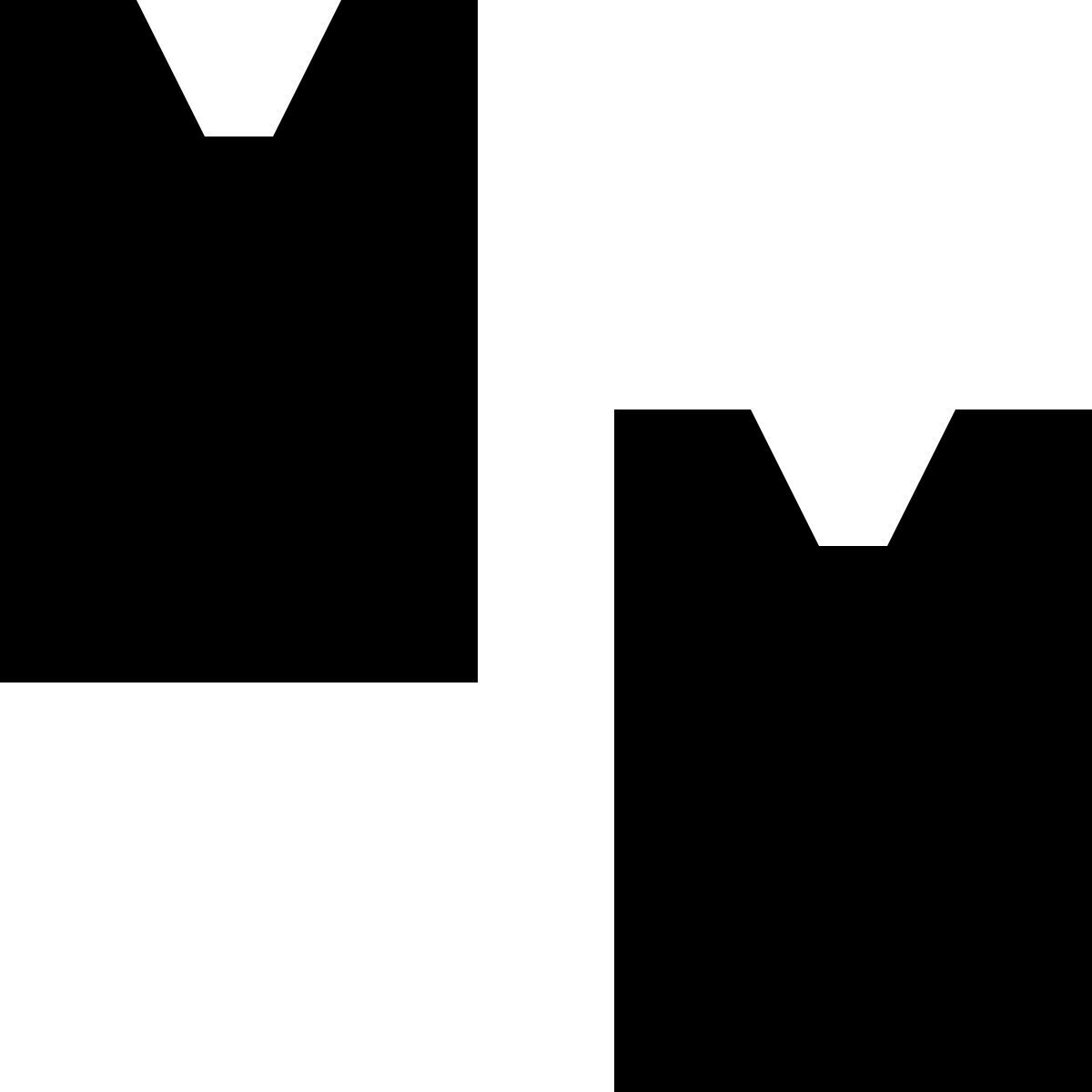 tiny glyph style zwei smartphones icon