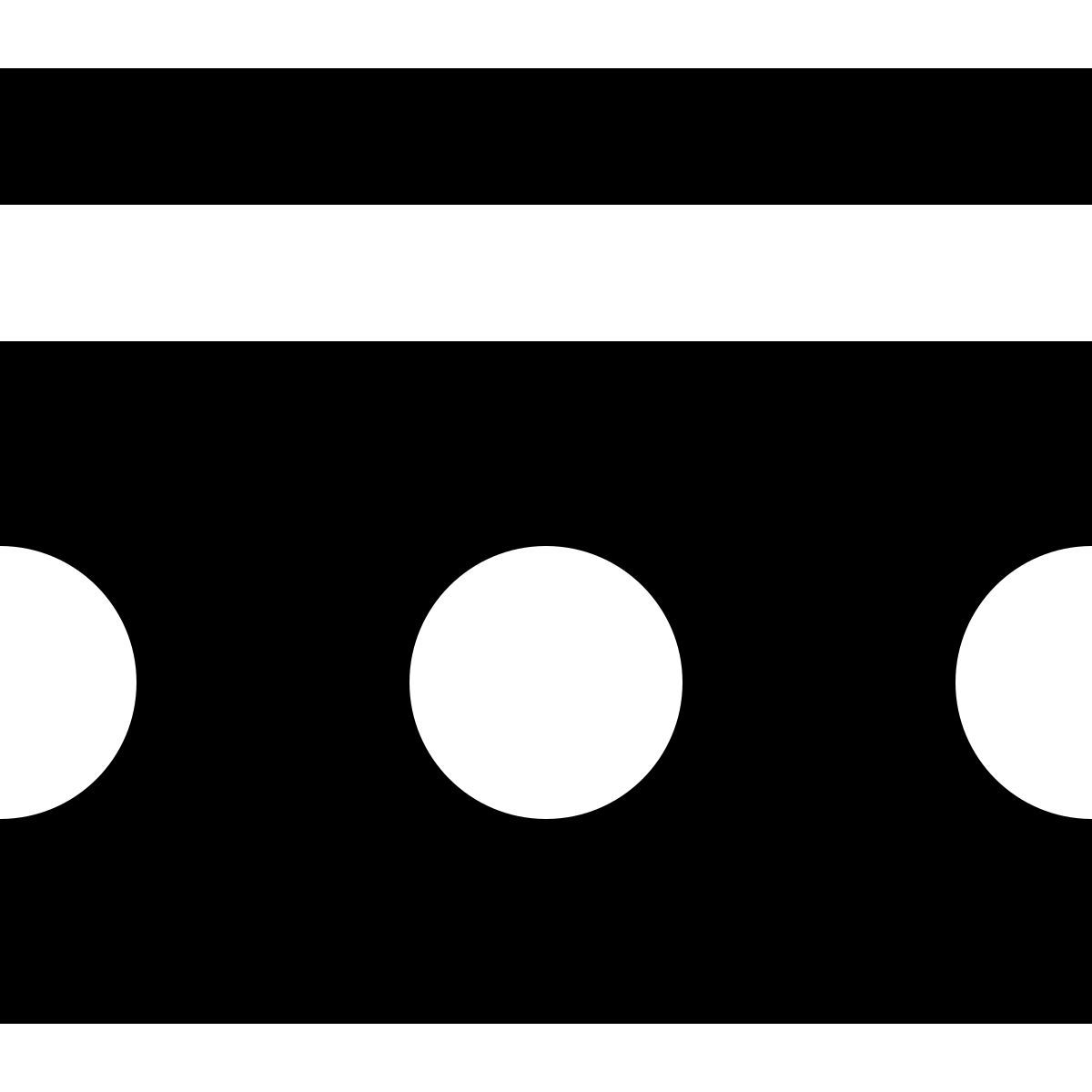 tiny glyph style 两张票 图标