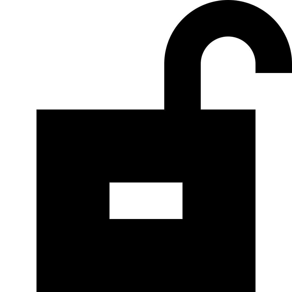 tiny glyph style 잠금 해제 icon