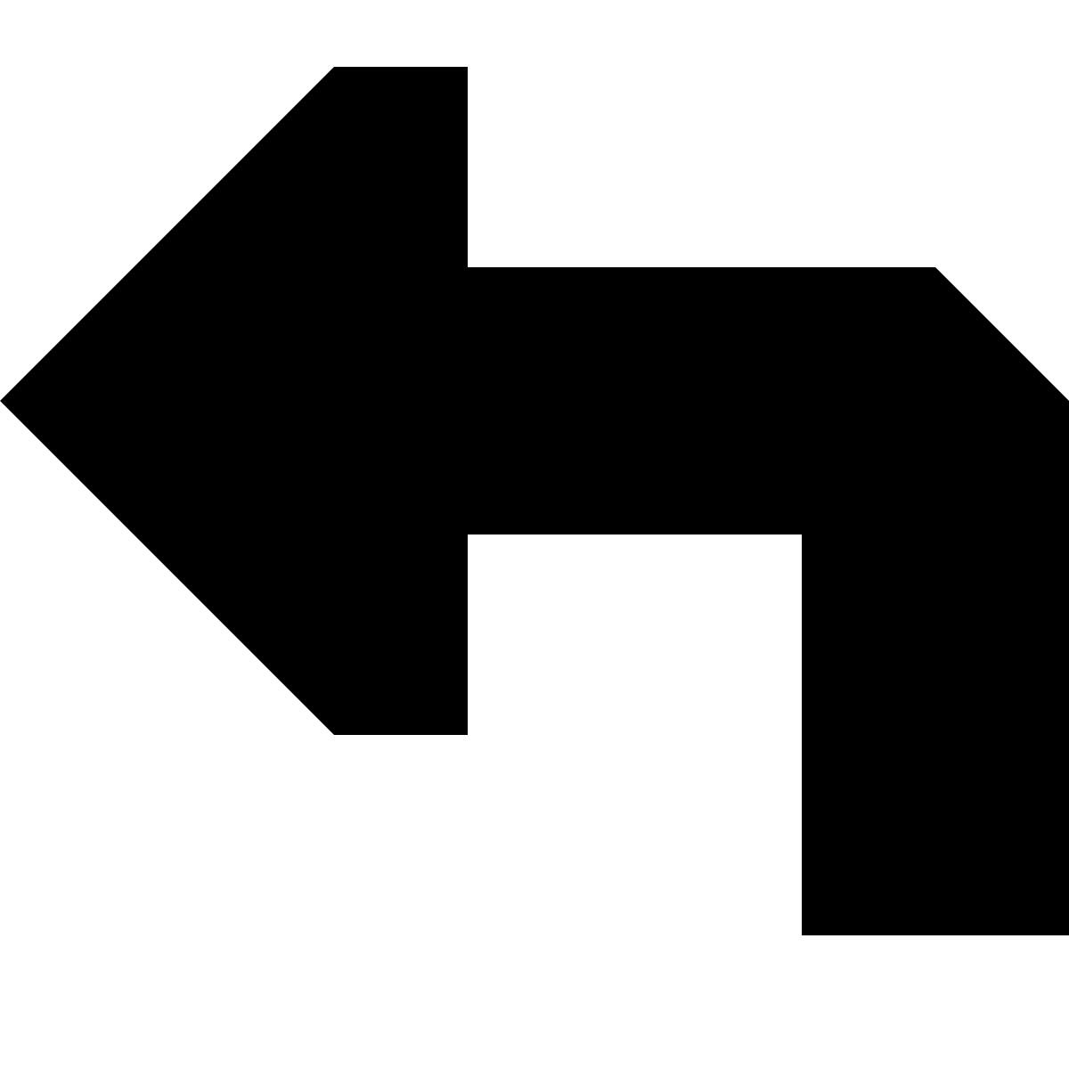 tiny glyph style up left icon