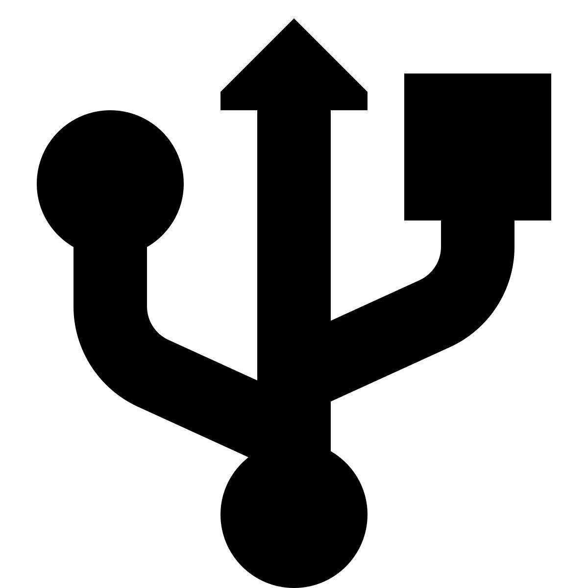 tiny glyph style usb 커넥터 icon