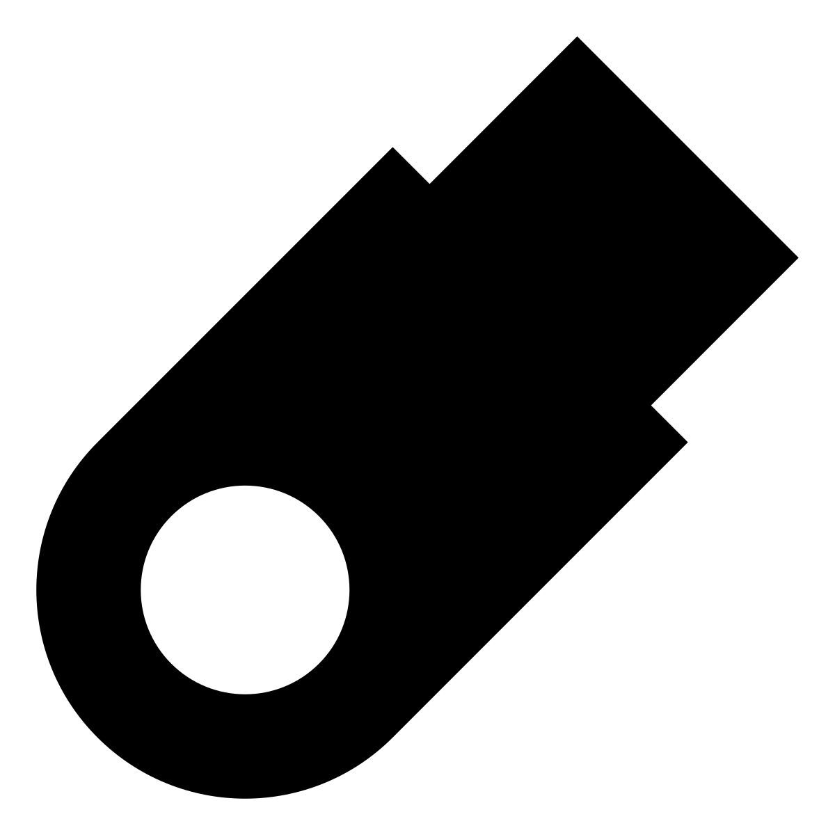 tiny glyph style usb memory stick icon
